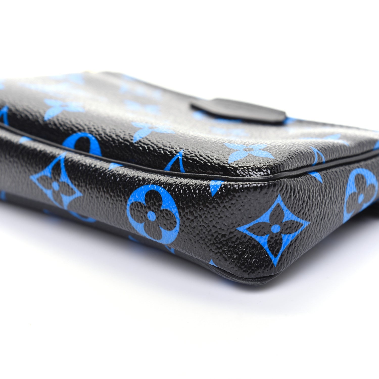Louis Vuitton Colored Monogram Mini Pochette Accessories Blue Black 6 of 10