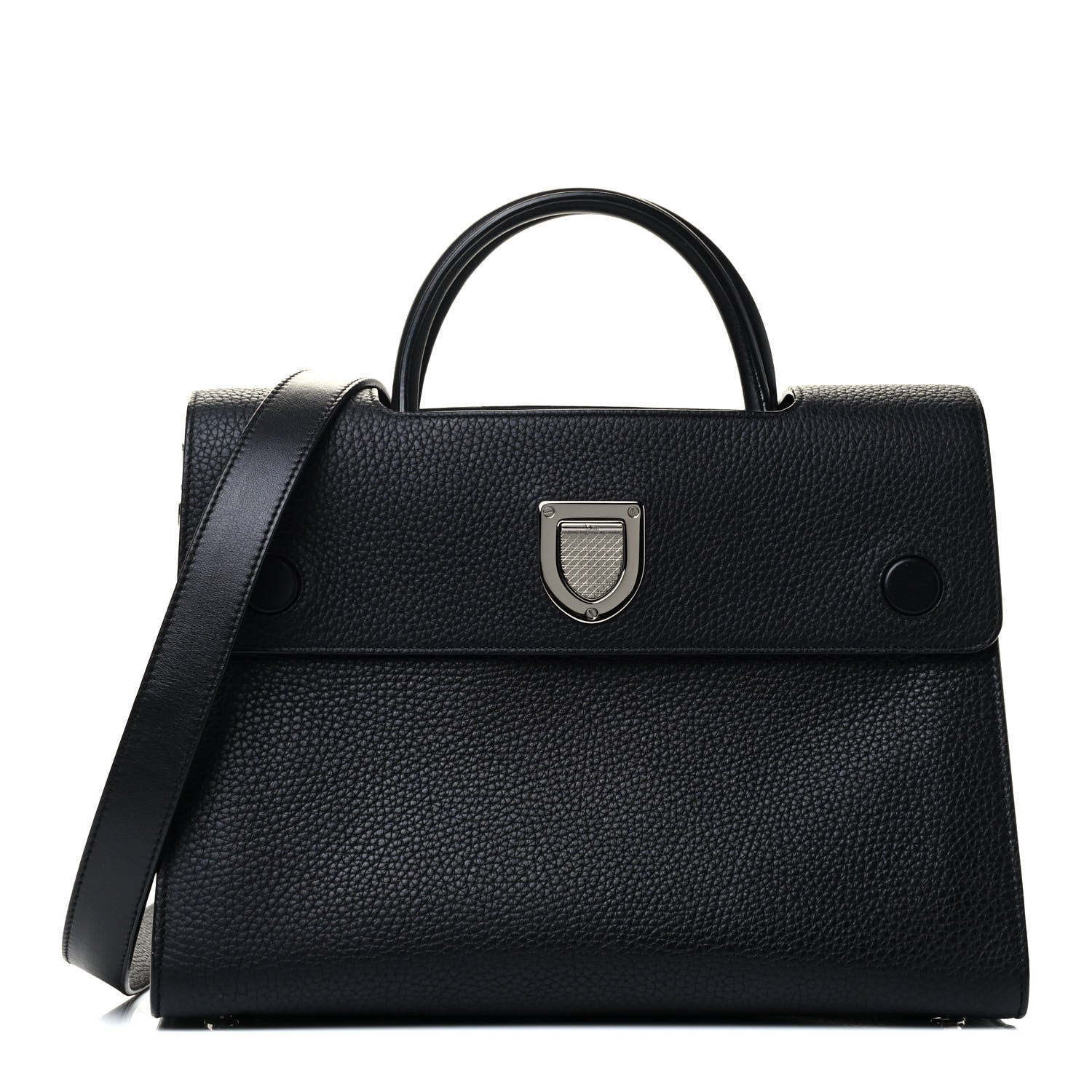 Christian Dior Grained Calfskin Medium Diorever Flap Black 1 of 4