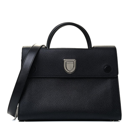 Christian Dior Grained Calfskin Medium Diorever Flap Black 1 of 4