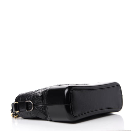 Chanel Aged Calfskin Quilted Medium Gabrielle Hobo Black 4 of 11