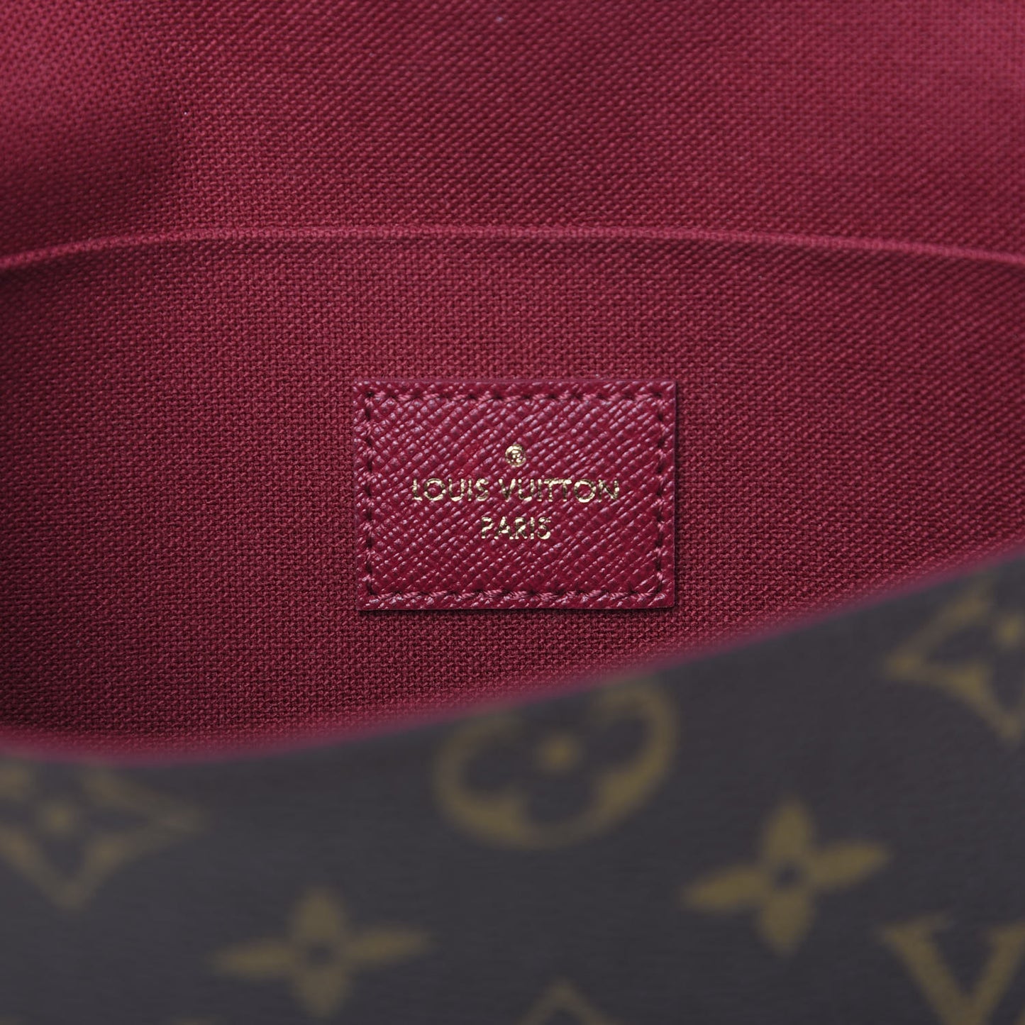 Monogram Pochette Felicie Chain Wallet Fuchsia