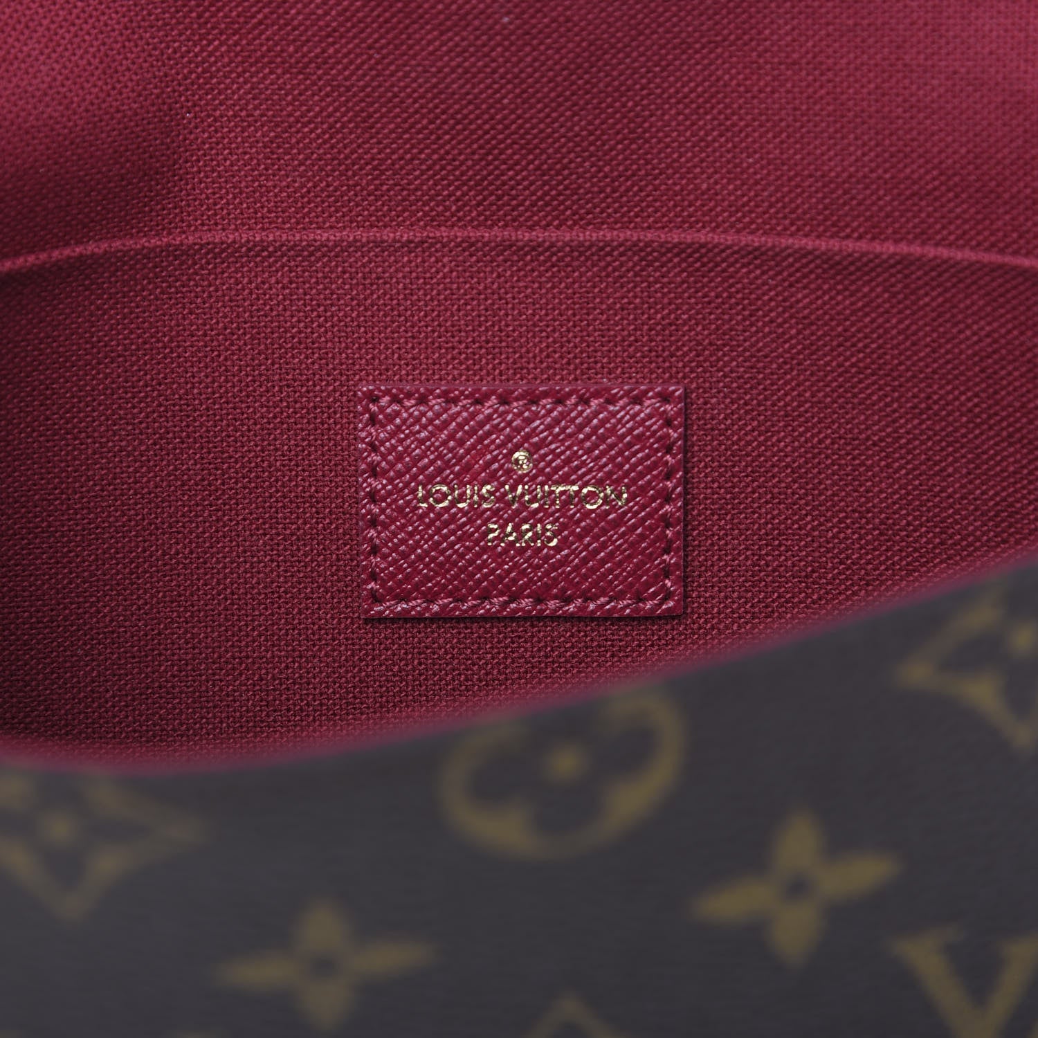 Louis Vuitton Monogram Pochette Felicie Chain Wallet Fuchsia 5 of 9