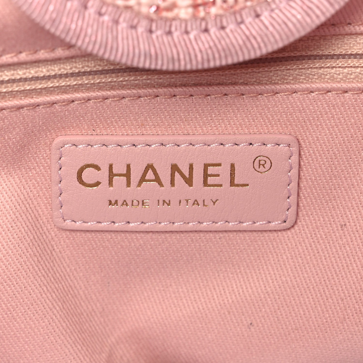 Chanel Lurex Boucle Deauville Medium Tote Pink 6 of 12