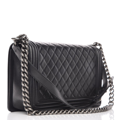 Chanel Calfskin Quilted New Medium Boy Flap Black 3 of 11