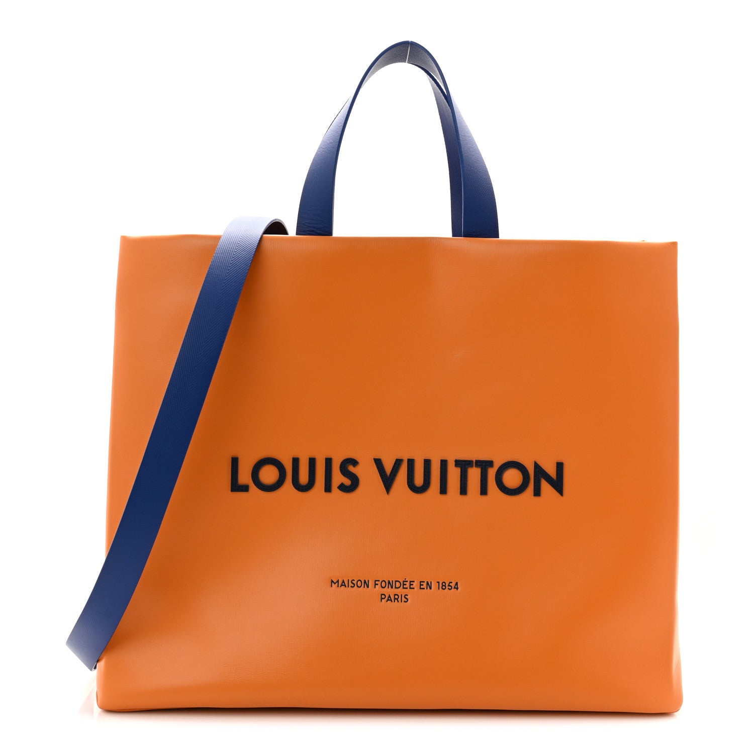 Louis Vuitton Cowhide Shopper Bag MM Safran 1 of 9