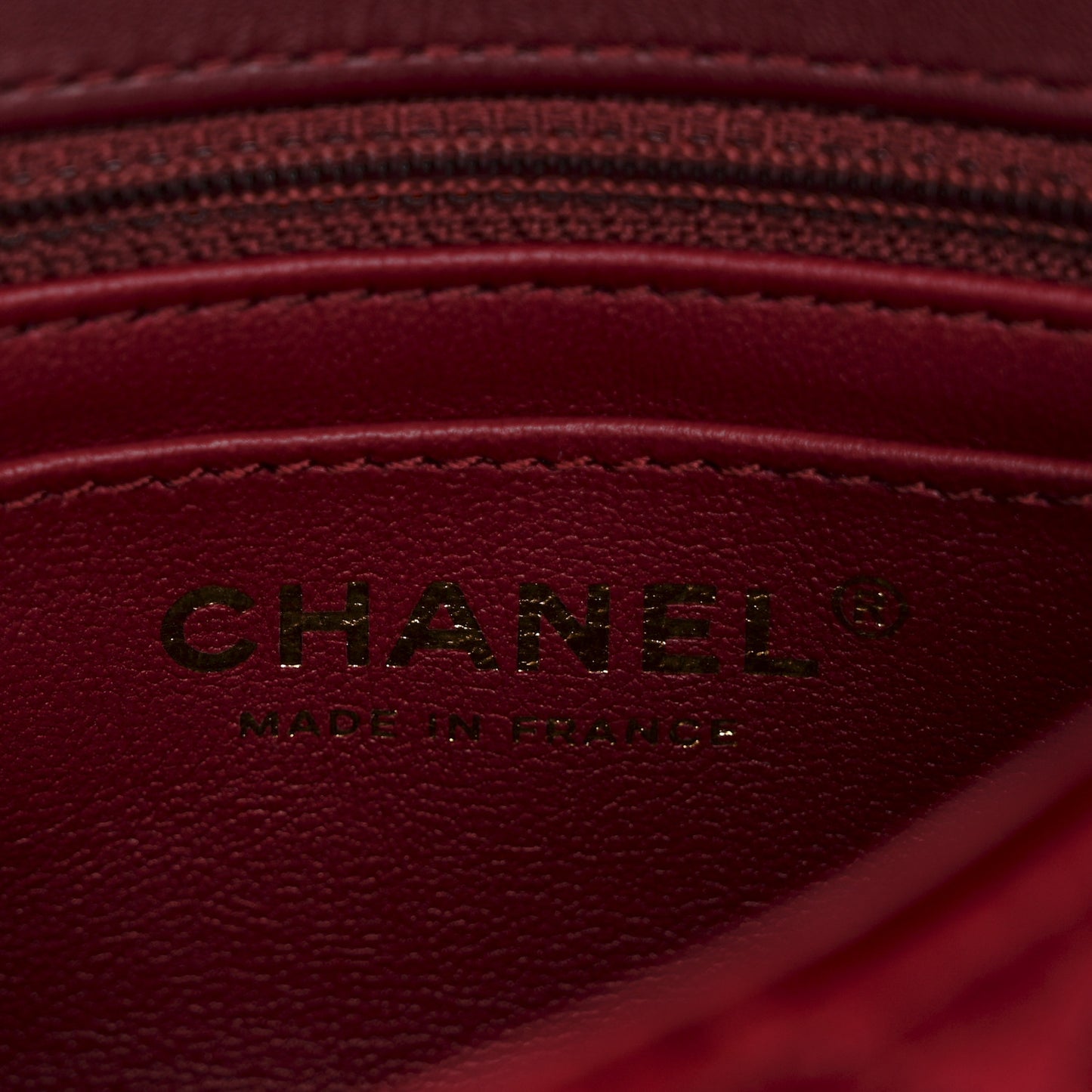 Velvet Enamel Mini Flap Red