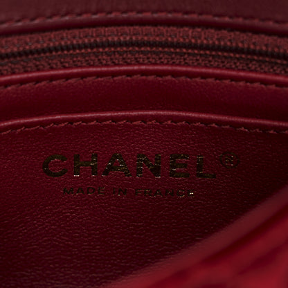 Chanel Velvet Enamel Mini Flap Red 6 of 12