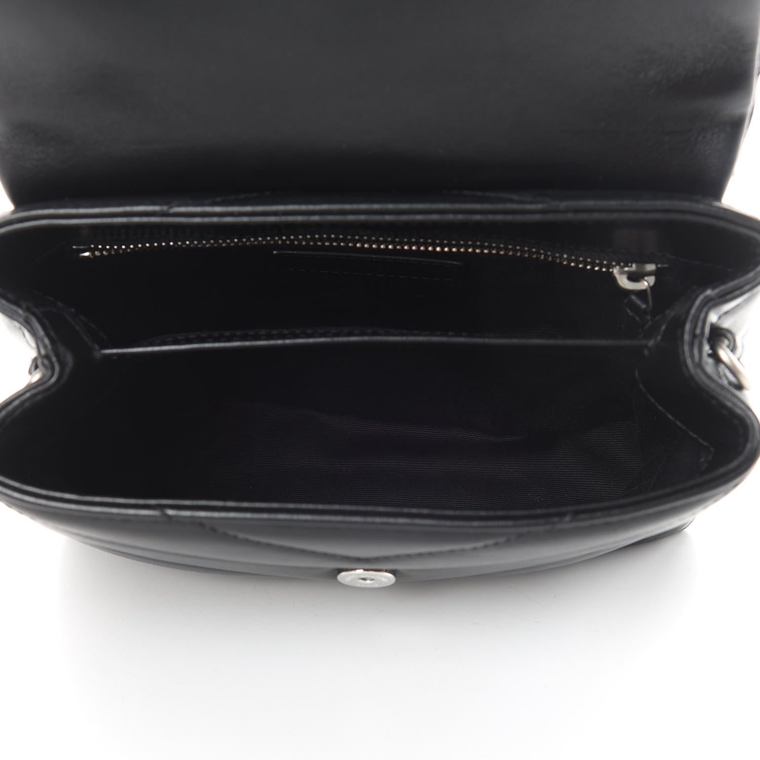 Saint Laurent Calfskin Y Quilted Monogram Toy Loulou Crossbody Bag Black 5 of 10