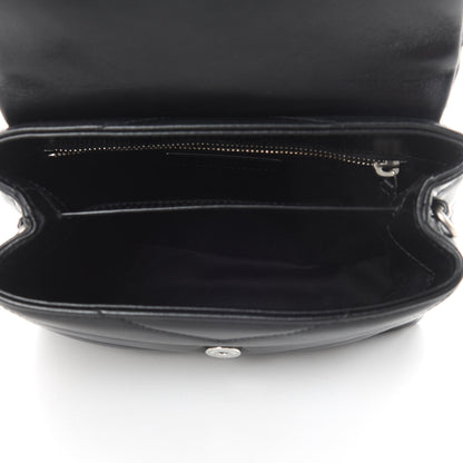 Saint Laurent Calfskin Y Quilted Monogram Toy Loulou Crossbody Bag Black 5 of 10