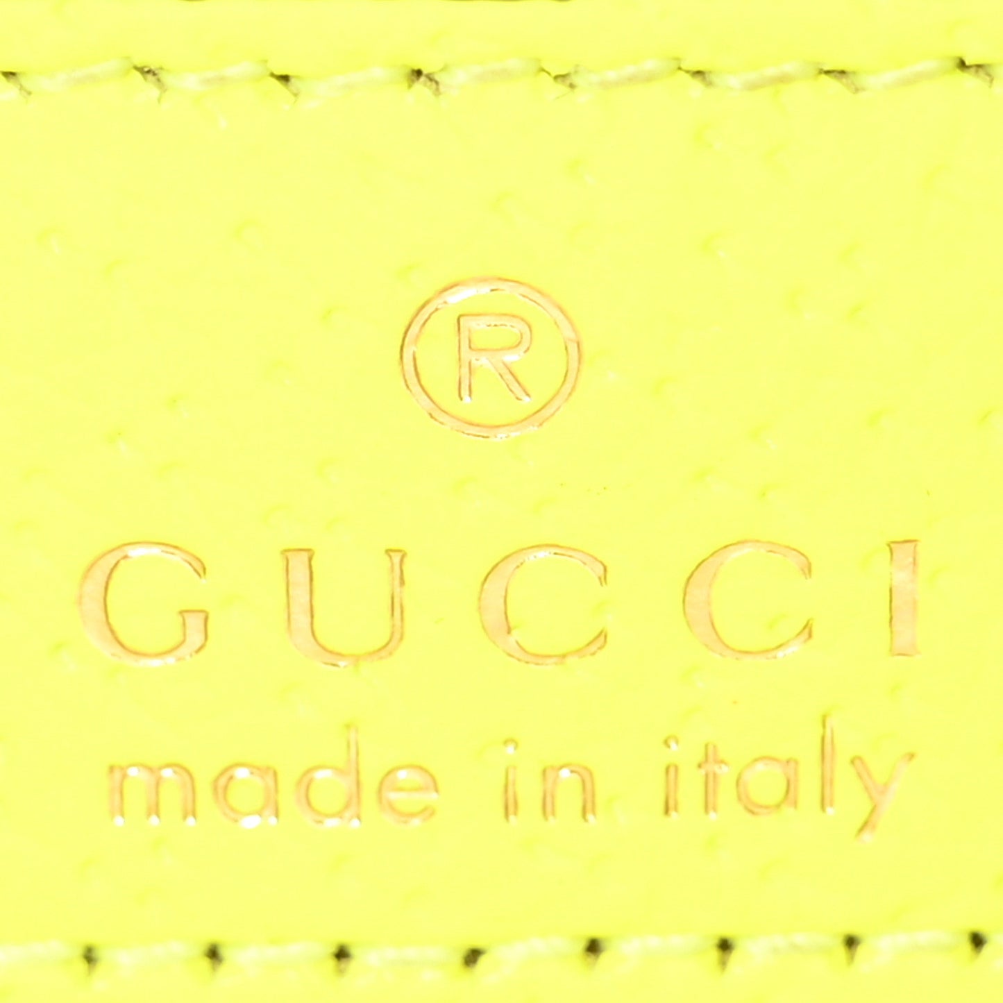 GG Supreme Monogram Textured Dollar Calfskin Web Ophidia Wristlet Shoulder Bag Beige Ebony Fluo Yellow