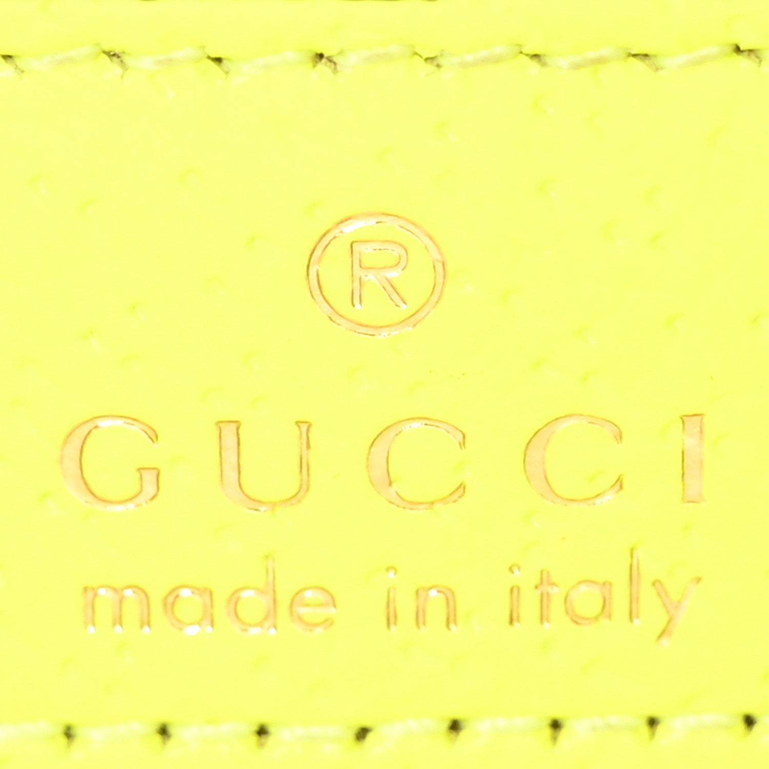 Gucci GG Supreme Monogram Textured Dollar Calfskin Web Ophidia Wristlet Shoulder Bag Beige Ebony Fluo Yellow 6 of 10