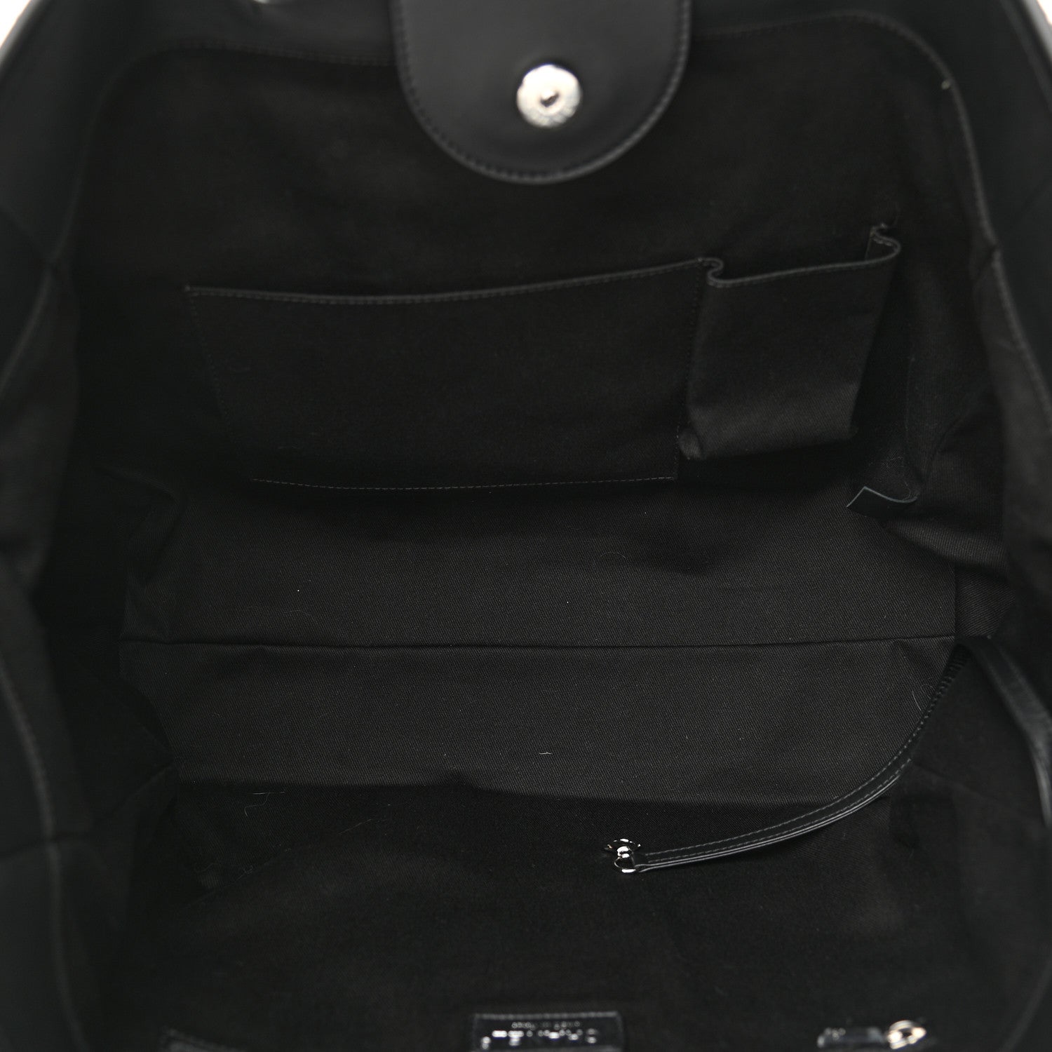 Chanel Shearling Large Deauville Tote Black 5 of 10