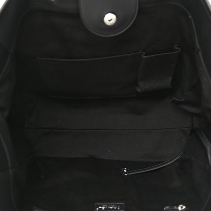 Chanel Shearling Large Deauville Tote Black 5 of 10