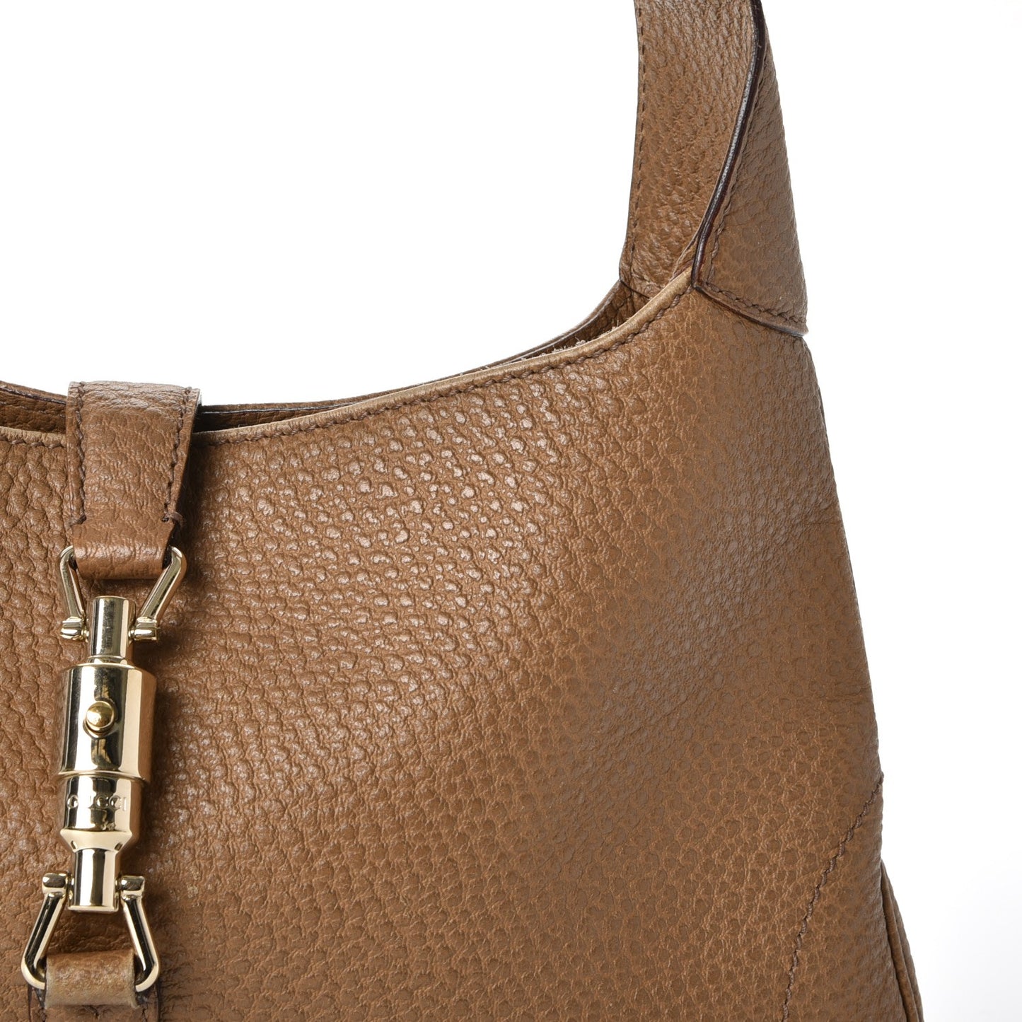 Soft Grained Calfskin Jackie O Hobo Camelia
