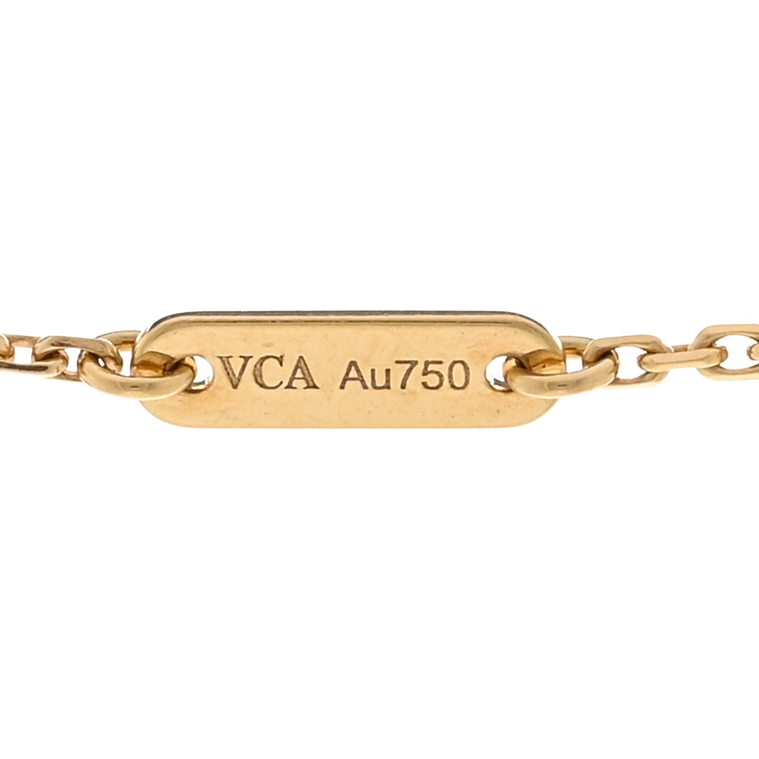 Van Cleef & Arpels 18K Yellow Gold Mother of Pearl Sweet Alhambra Butterfly Pendant Necklace 5 of 6