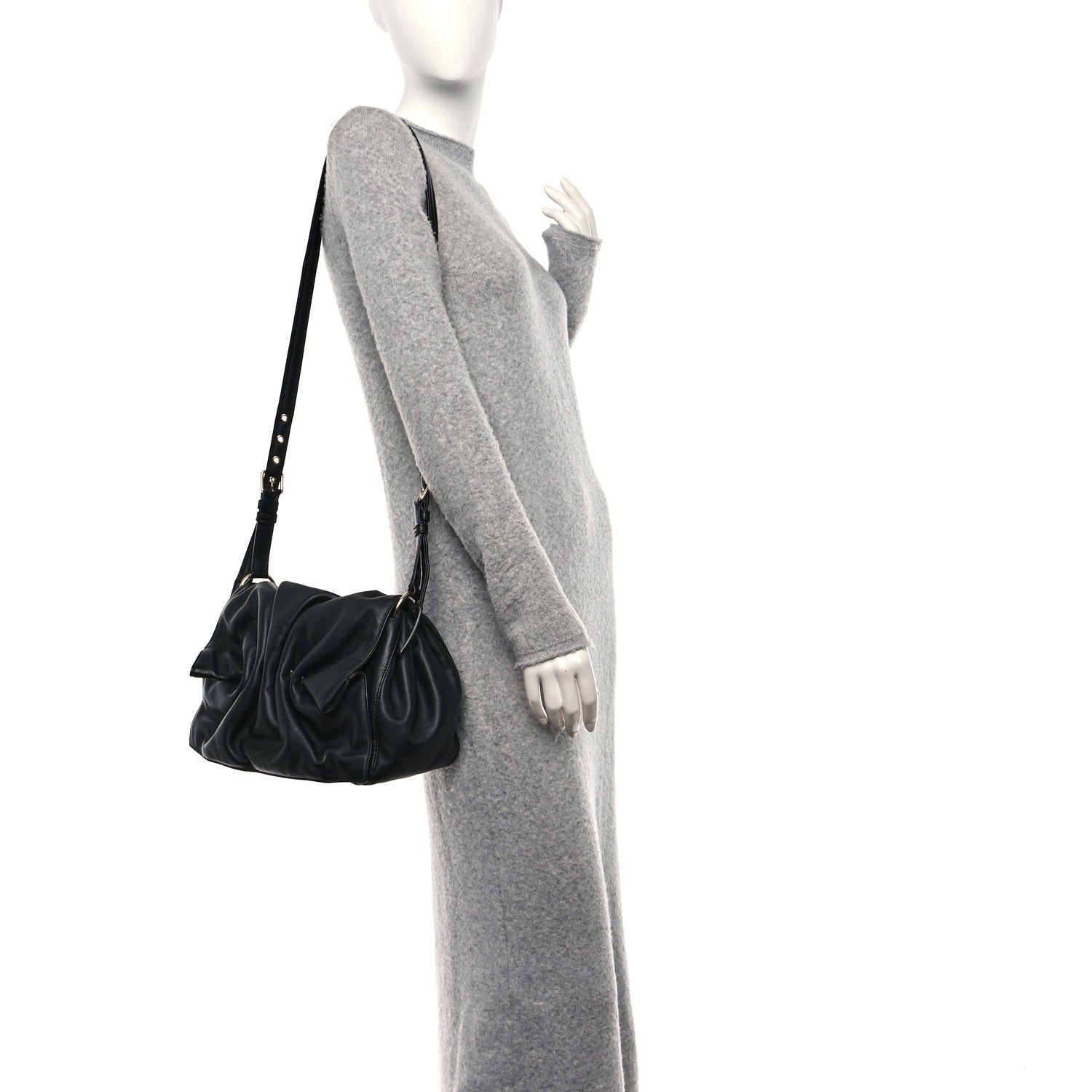 Valentino Garavani Smooth Calfskin Bloomy Crossbody Bag Black 2 of 11