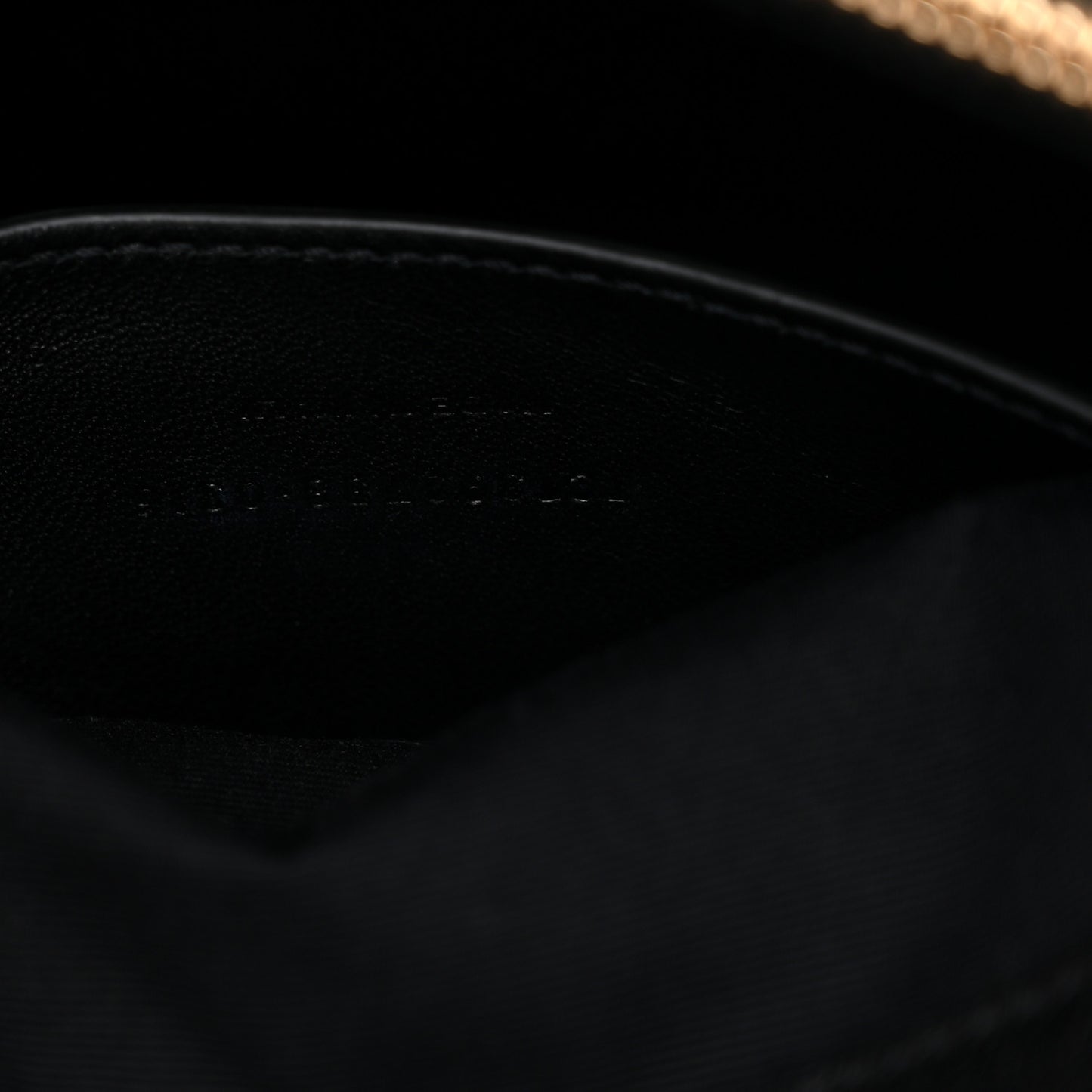Sheepskin Matelasse Chevron Monogram Large College Satchel Black