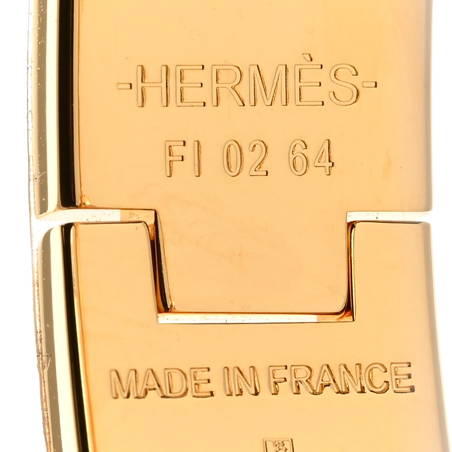 Hermes Enamel Narrow Clic Clac H Bracelet PM White 4 of 5