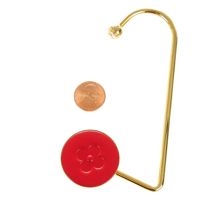 Louis Vuitton Fleur Purse Hook Red Gold 2 of 5