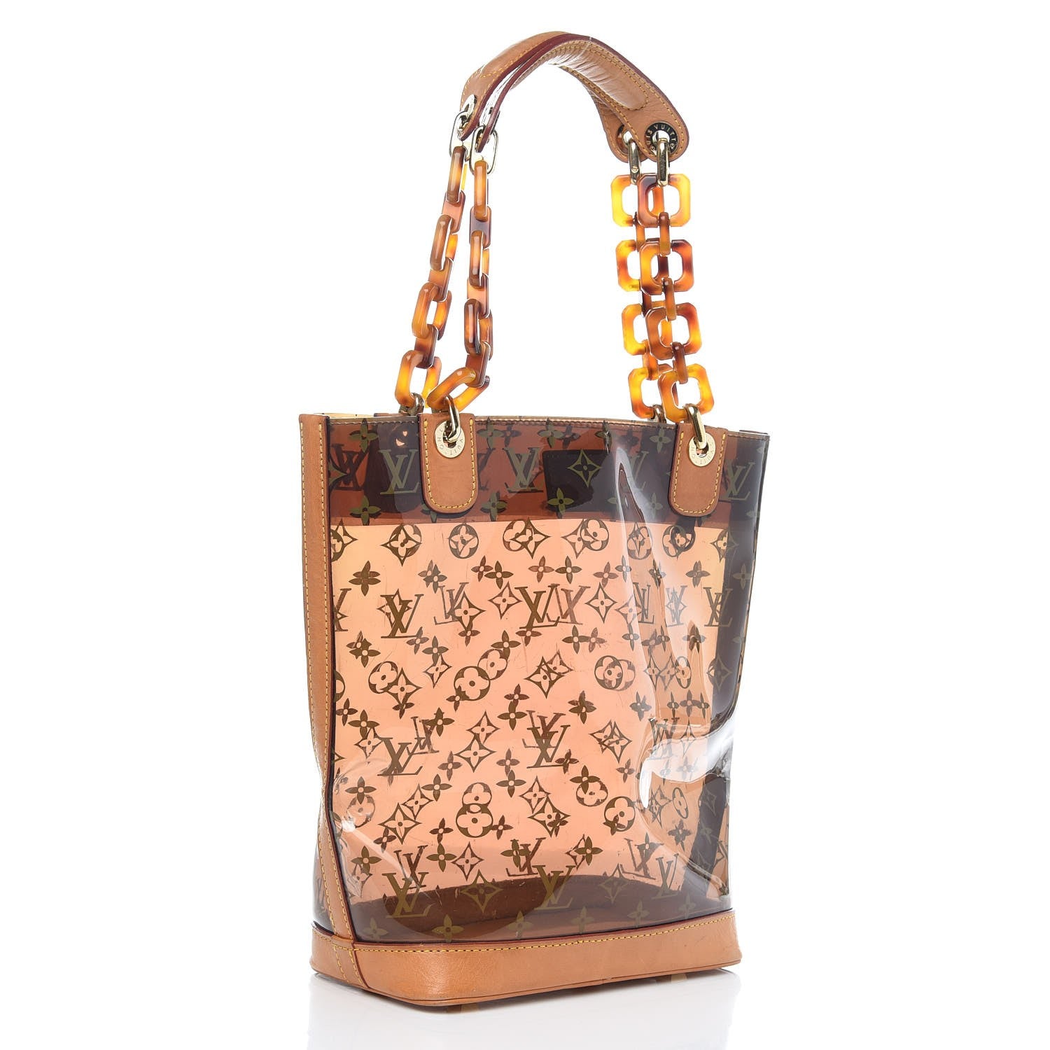 Louis Vuitton Vinyl Cabas Sac Ambre MM 3 of 12