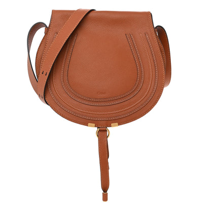 Chloe Calfskin Medium Marcie Round Crossbody Bag Tan 1 of 13
