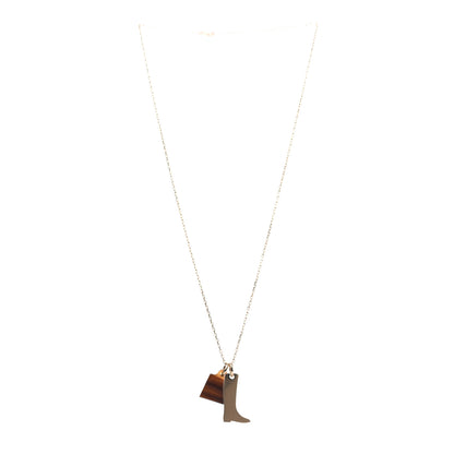 Hermes Permabrass Buffalo Horn Amulette Maroquinier PM Pendant Necklace 2 of 4