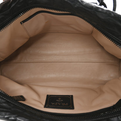 Prada Nappa Antique Bowler Black 5 of 17