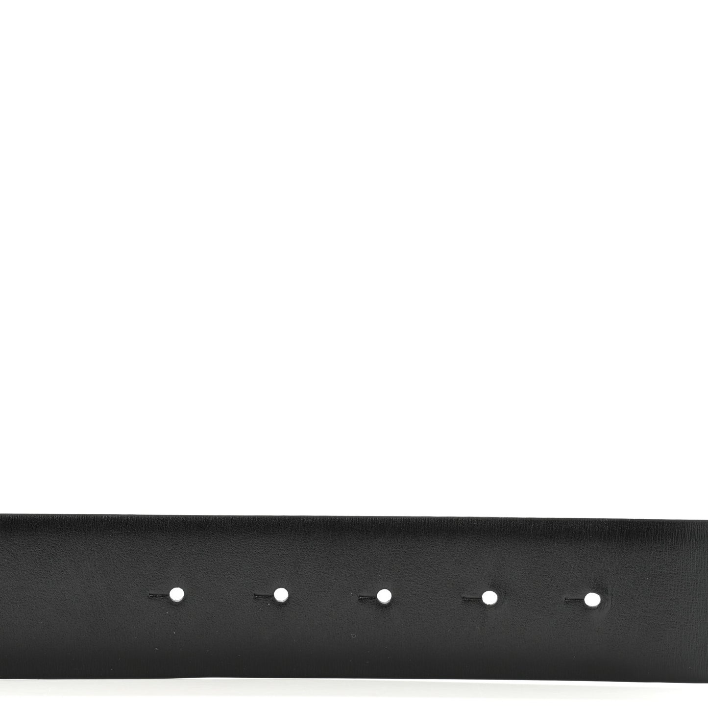 Glossy Calfskin Monochrome VLogo Belt 85 34 Black