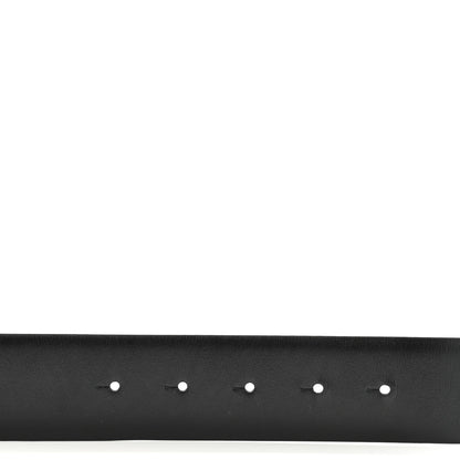 Valentino Garavani Glossy Calfskin Monochrome VLogo Belt 85 34 Black 3 of 8