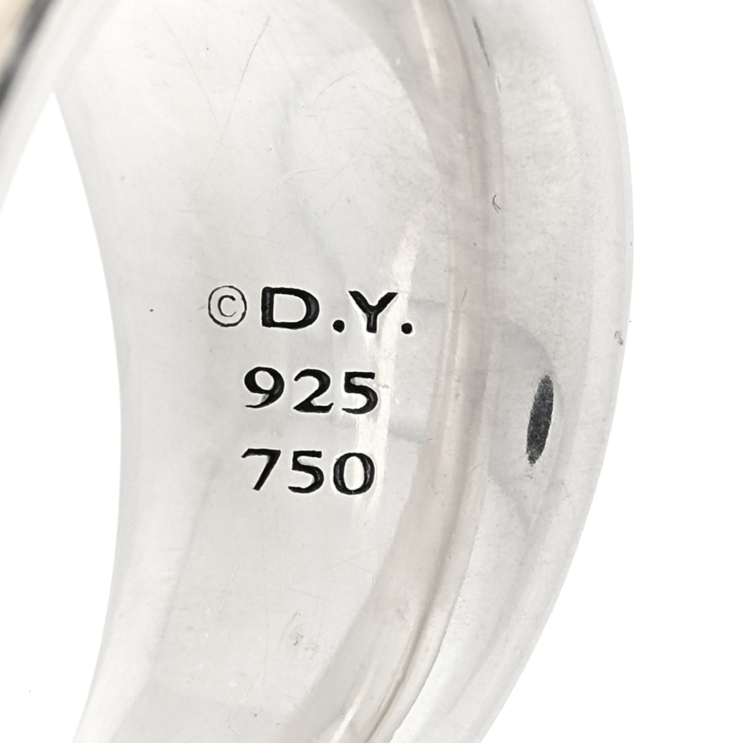 Sterling Silver 18K Yellow Gold 14mm Wheaton Three Row Cable Band Ring 53 6.25