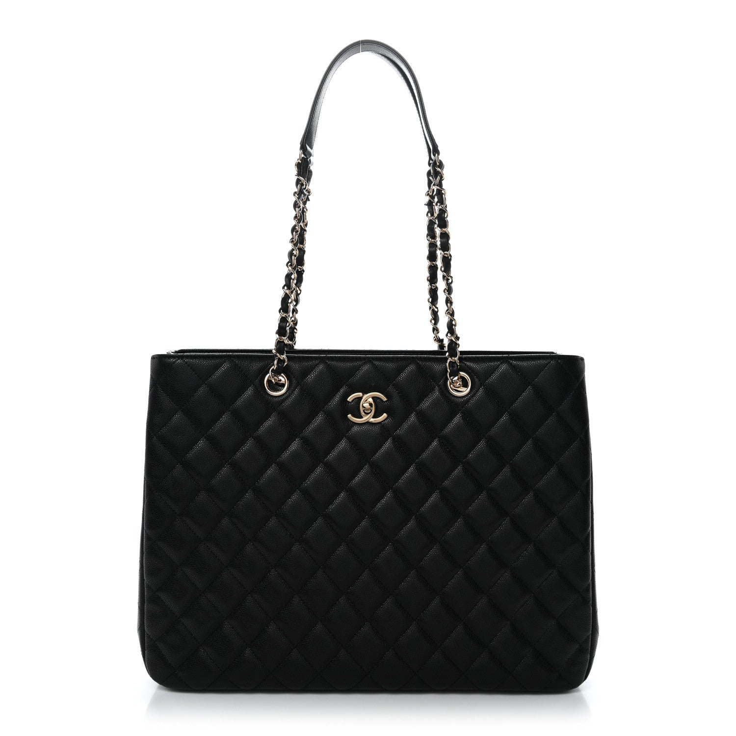 Chanel Caviar Quilted Large Shopping Tote Black 1 of 10
