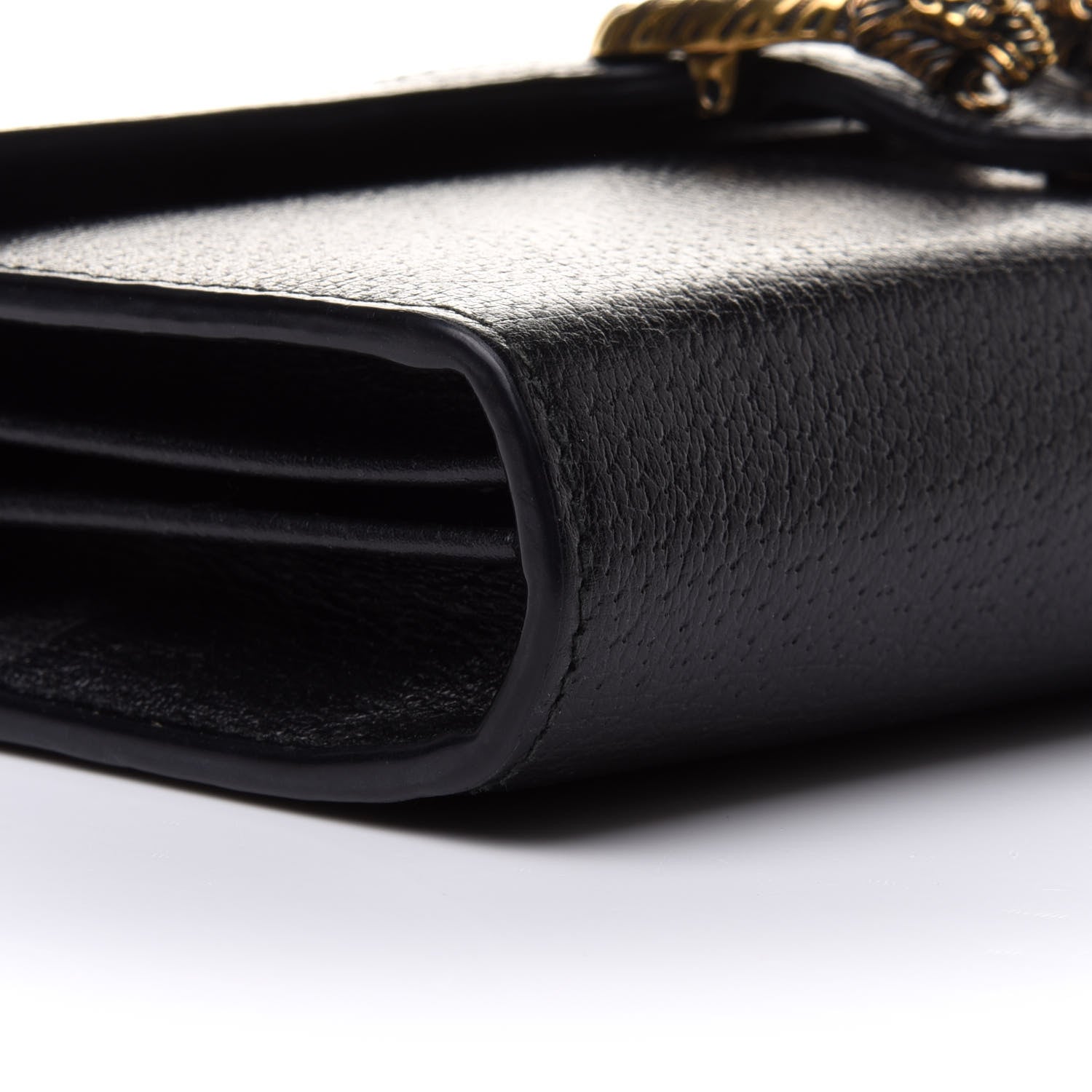 Gucci Calfskin Web Mini Dionysus Chain Wallet Black 8 of 11