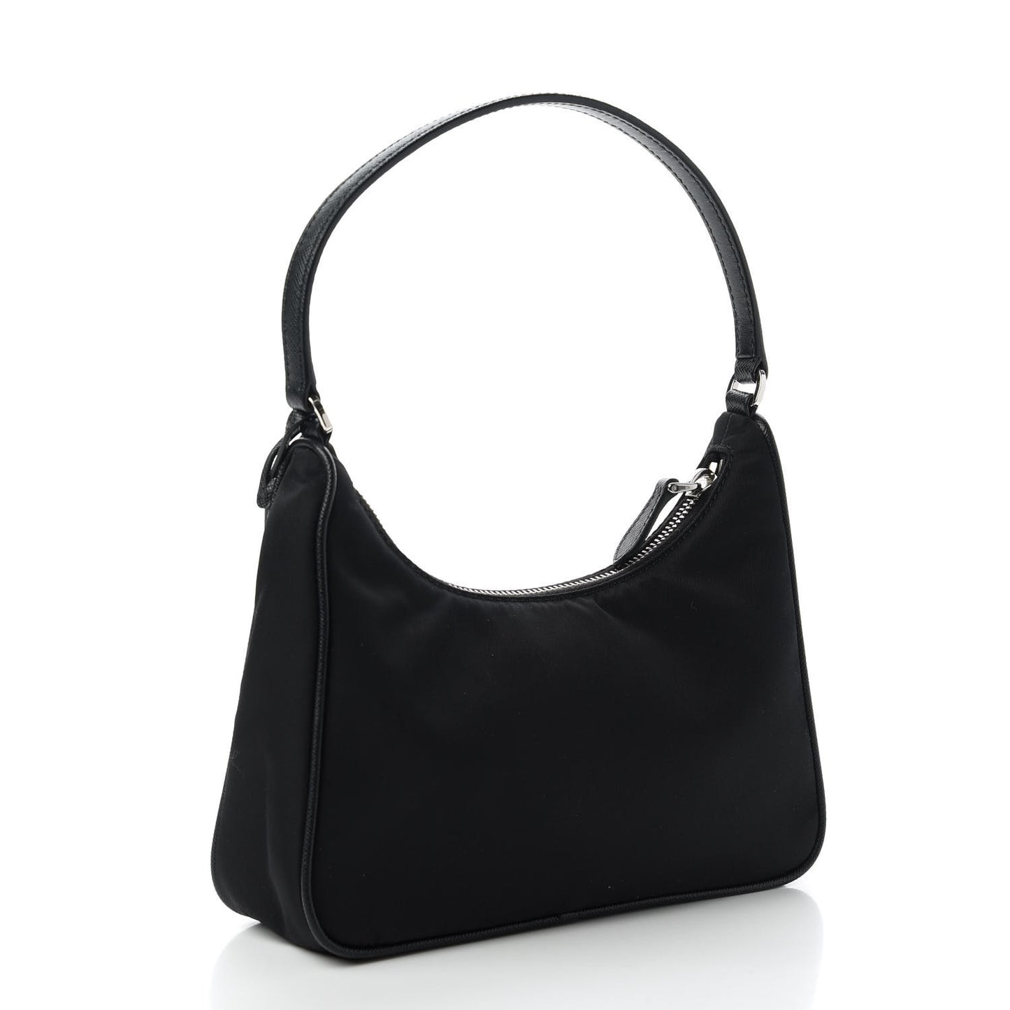 Tessuto Nylon Saffiano Mini Re-Edition 2005 Bag Black