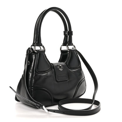 Prada Nappa Soft Padded Re-Edition 2002 Moon Bag Black 3 of 9