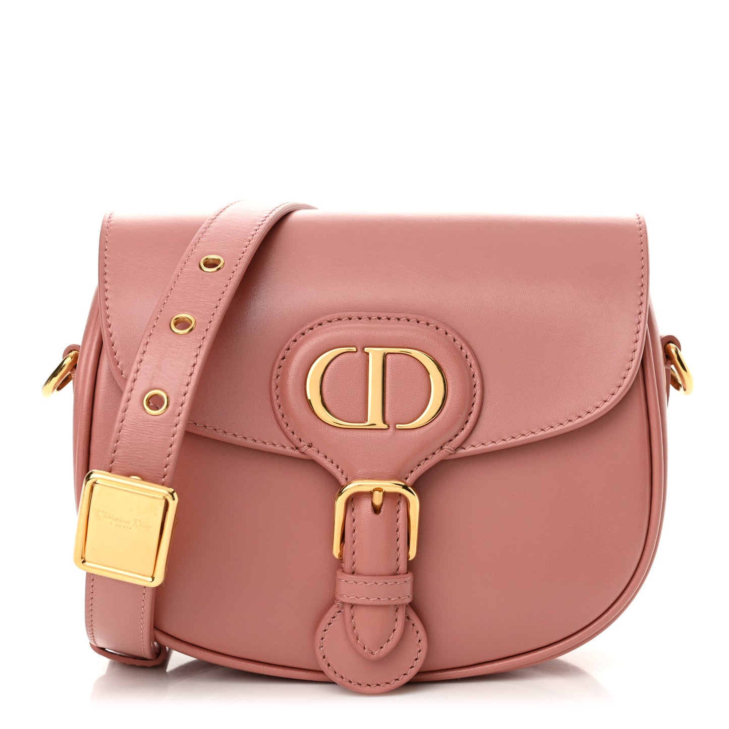 Box Calfskin Small Bobby Flap Dark Nude