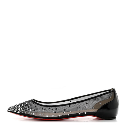 Christian Louboutin Crystal Strass Follies Flats 36.5 Black 1 of 10
