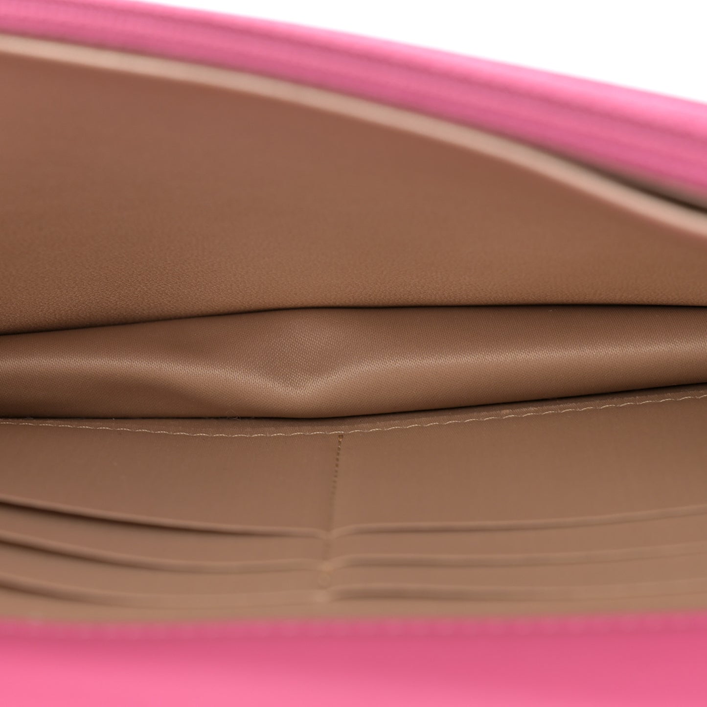 Lambskin Camellia Embossed Wallet on Chain WOC Pink