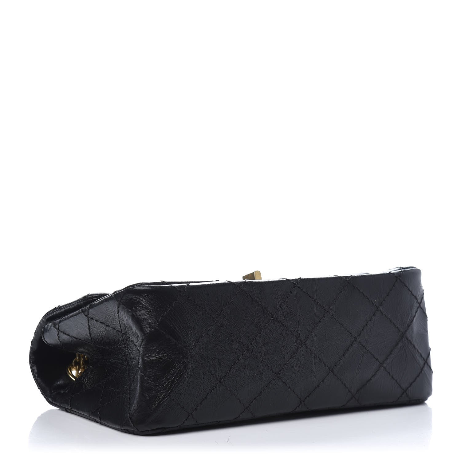 Chanel Aged Calfskin Quilted 2.55 Reissue Mini Flap Black 4 of 11