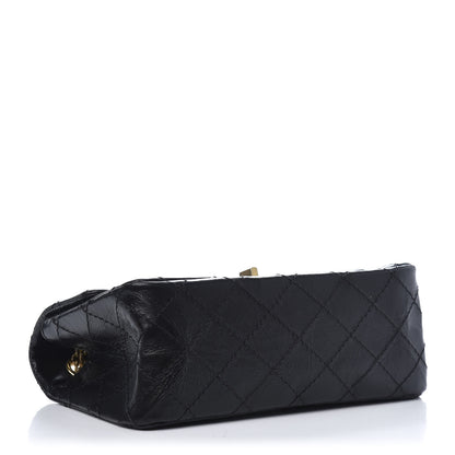 Chanel Aged Calfskin Quilted 2.55 Reissue Mini Flap Black 4 of 11
