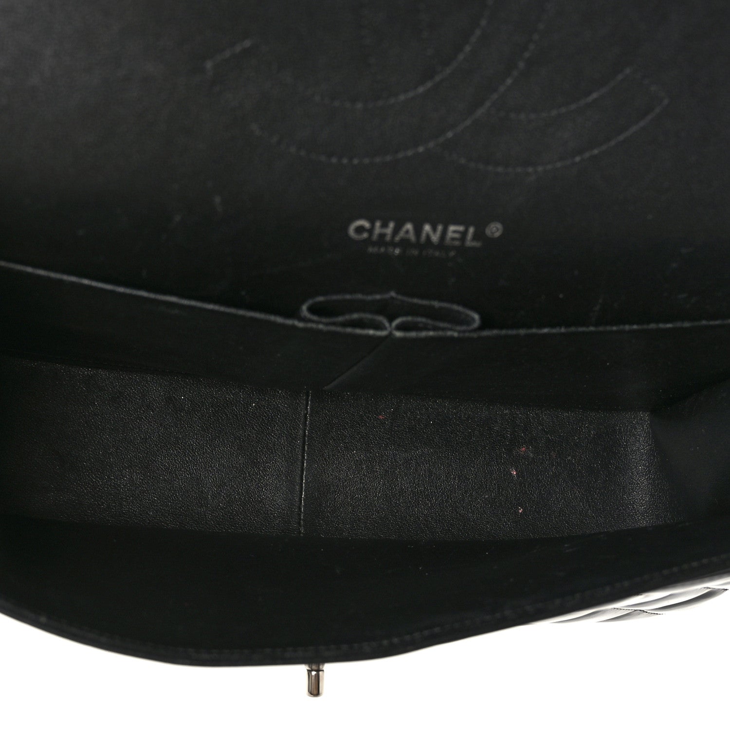 Chanel Patent Quilted Jumbo Double Flap Black 5 of 9