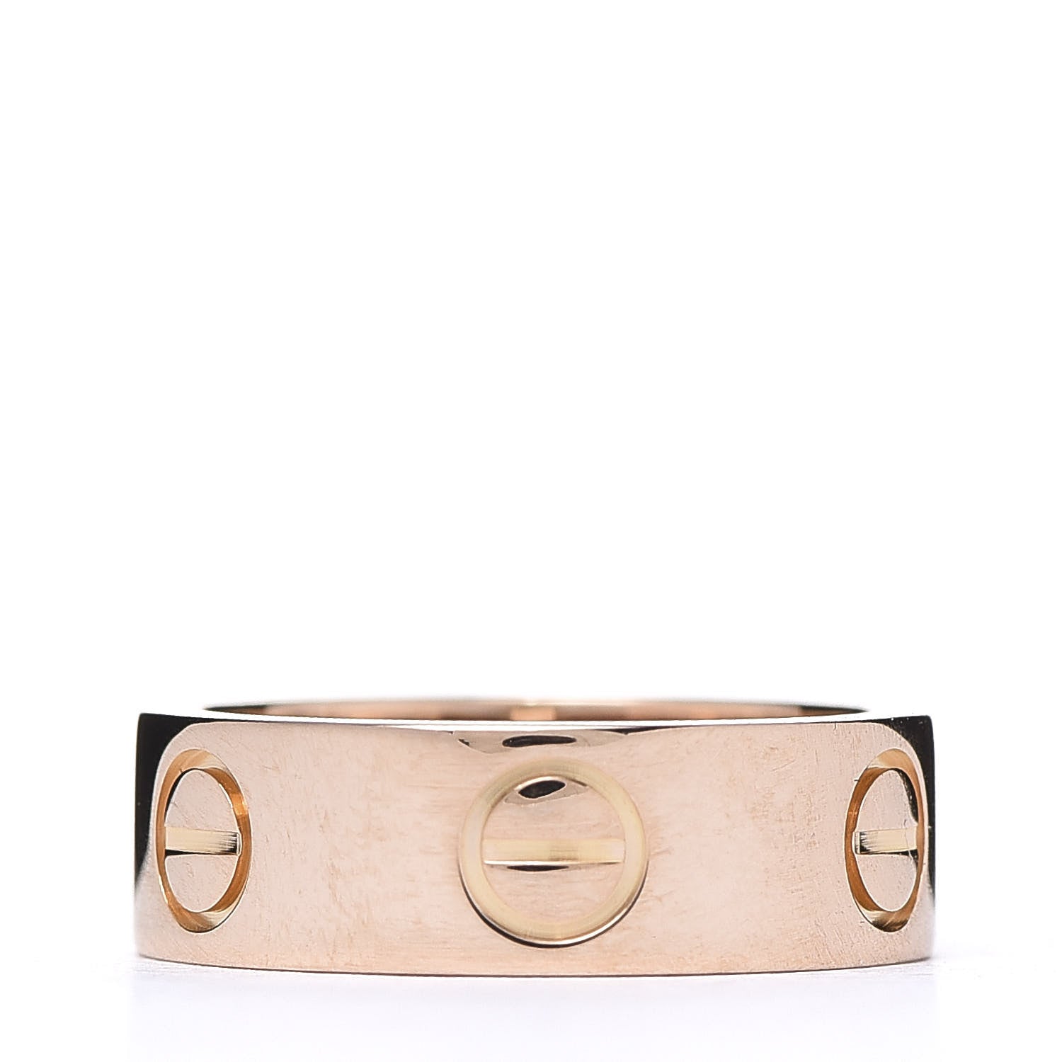 Cartier 18K Pink Gold 5.5mm LOVE Ring 46 3.75 3 of 4