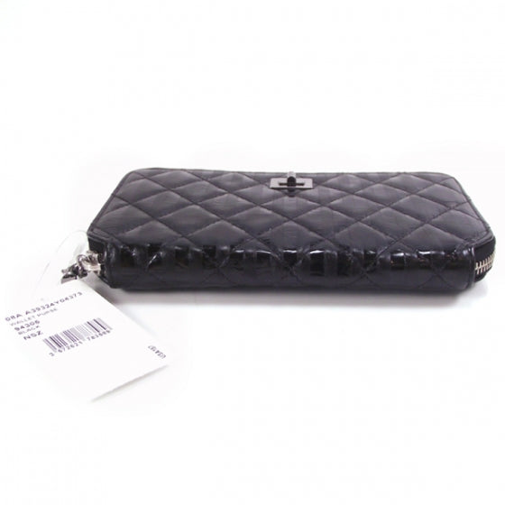 Leather Reissue Striped Quilted Zip Wallet