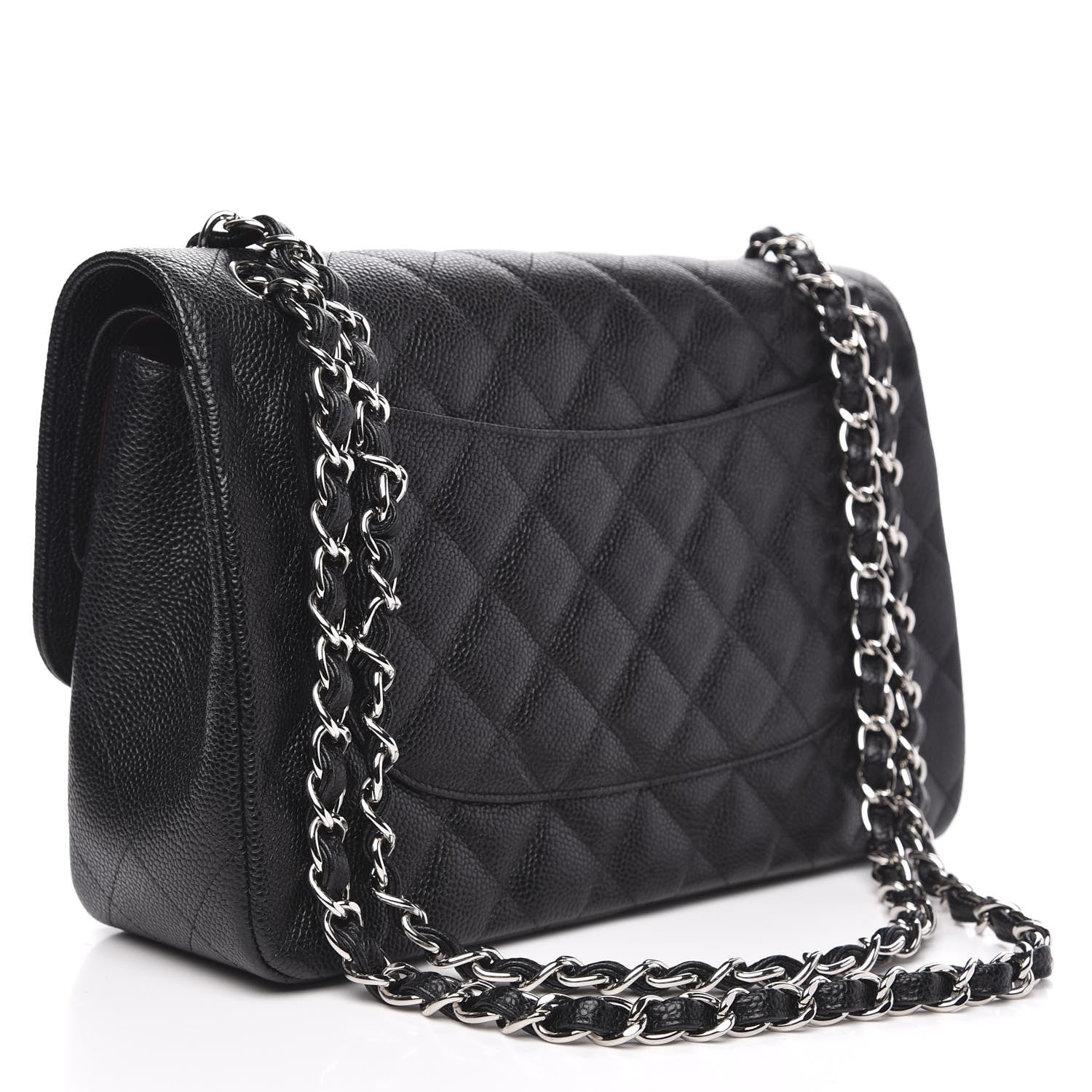 Chanel Caviar Quilted Jumbo Double Flap Black 3 of 11