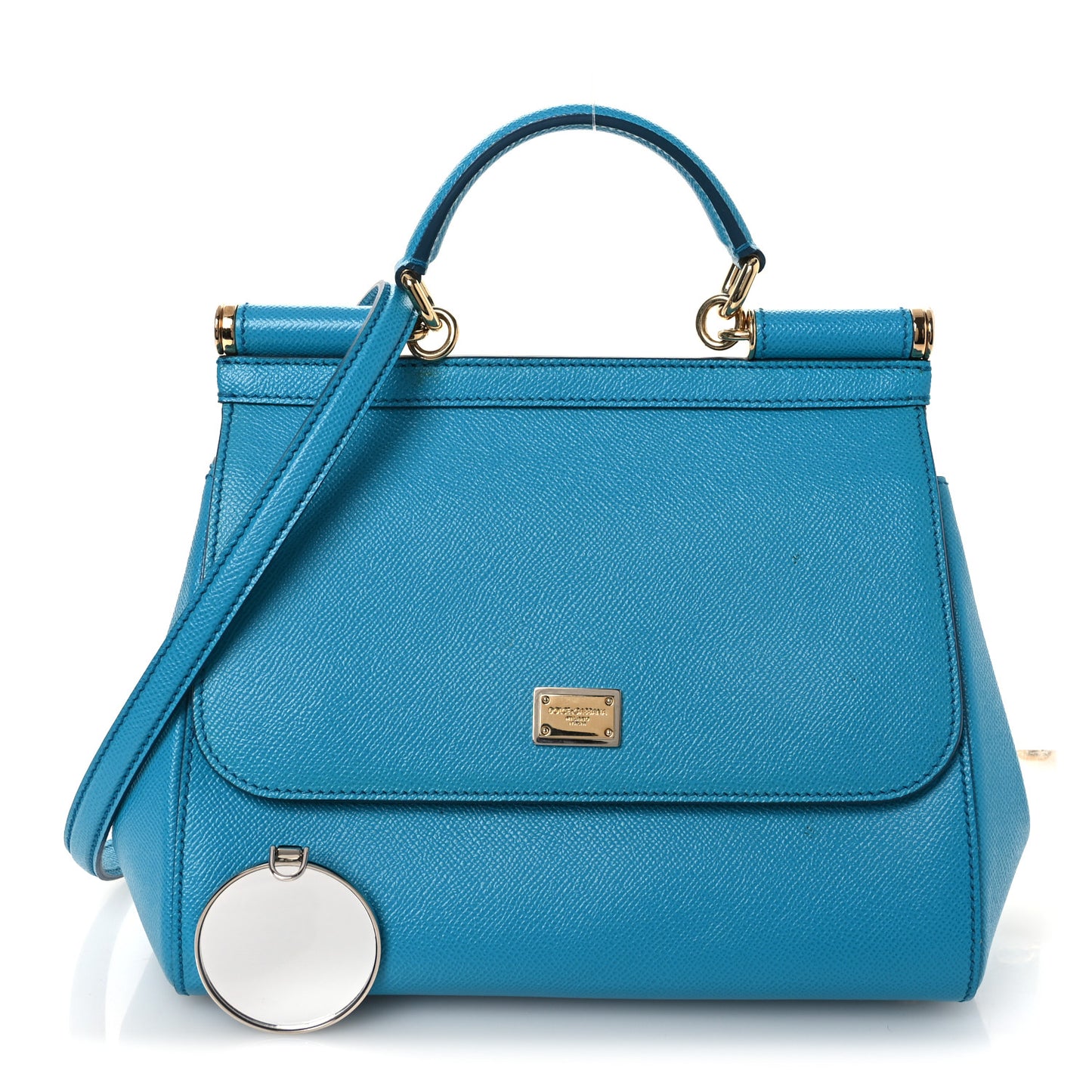 Dauphine Calfskin Medium Miss Sicily Satchel Blue