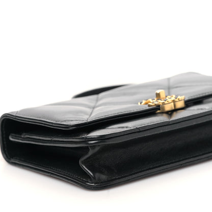 Chanel Lambskin Quilted Chanel 19 Wallet On Chain WOC Black 9 of 11
