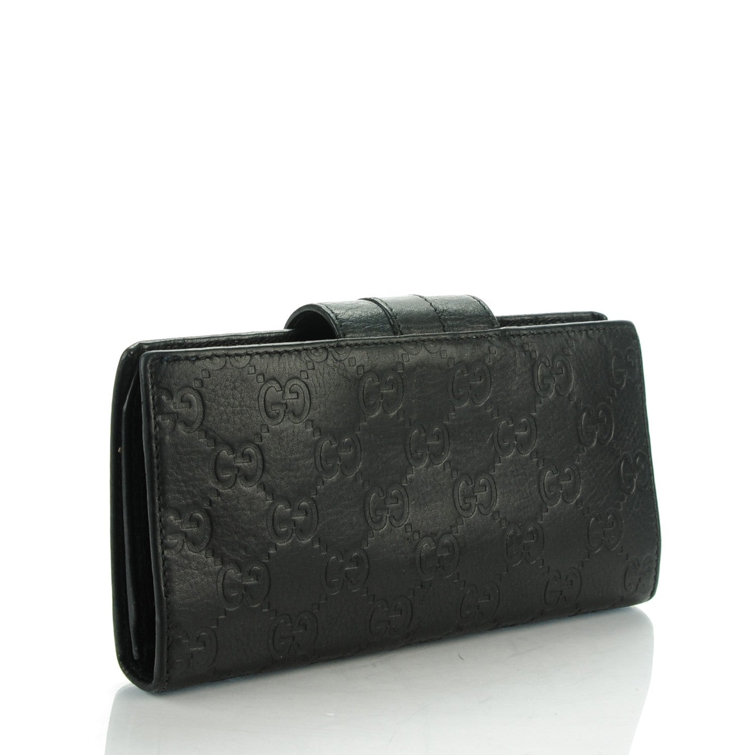 Gucci Guccissima Ladies Web Long Wallet Black 3 of 6