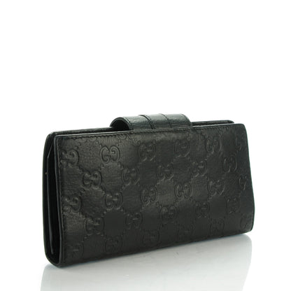 Gucci Guccissima Ladies Web Long Wallet Black 3 of 6