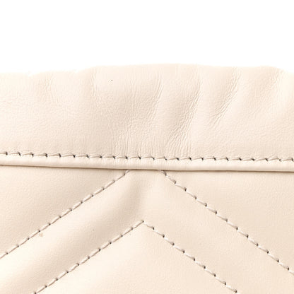 Gucci Calfskin Matelasse Mini GG Marmont 2.0 Bucket Bag White 16 of 21