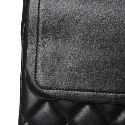 Chanel Lambskin Quilted Maxi Double Flap Black 15 of 17