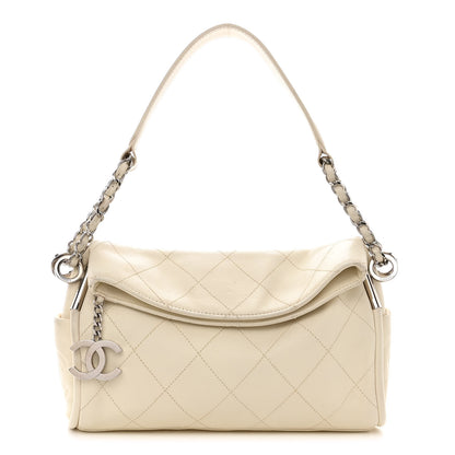 Chanel Lambskin Stitched Small Ultimate Soft Tote White 1 of 11